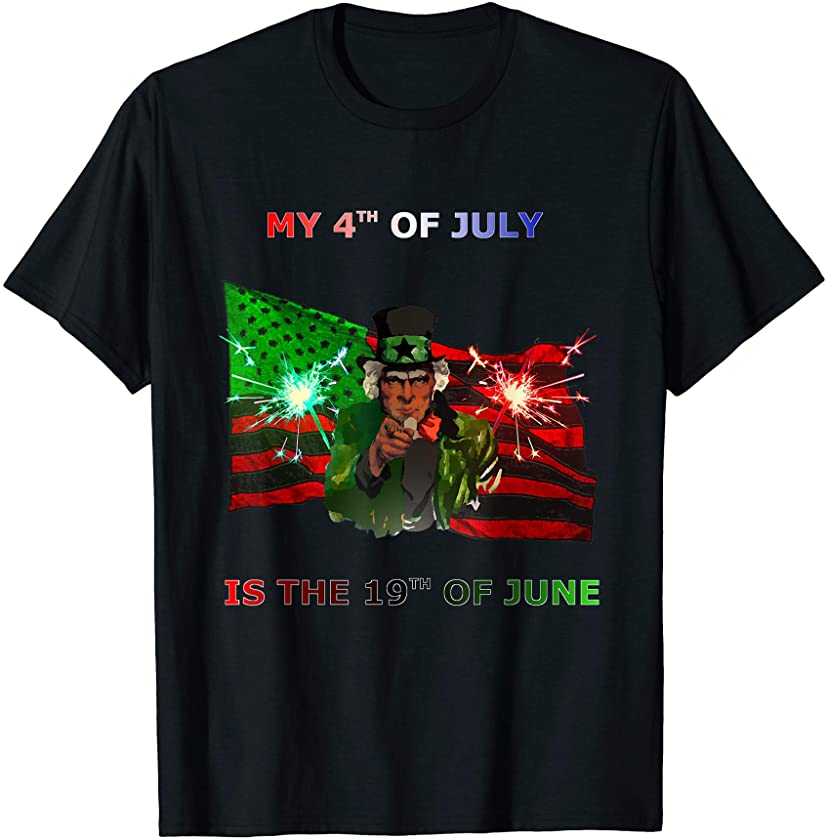 African American Uncle Sam Juneteenth T-Shirt