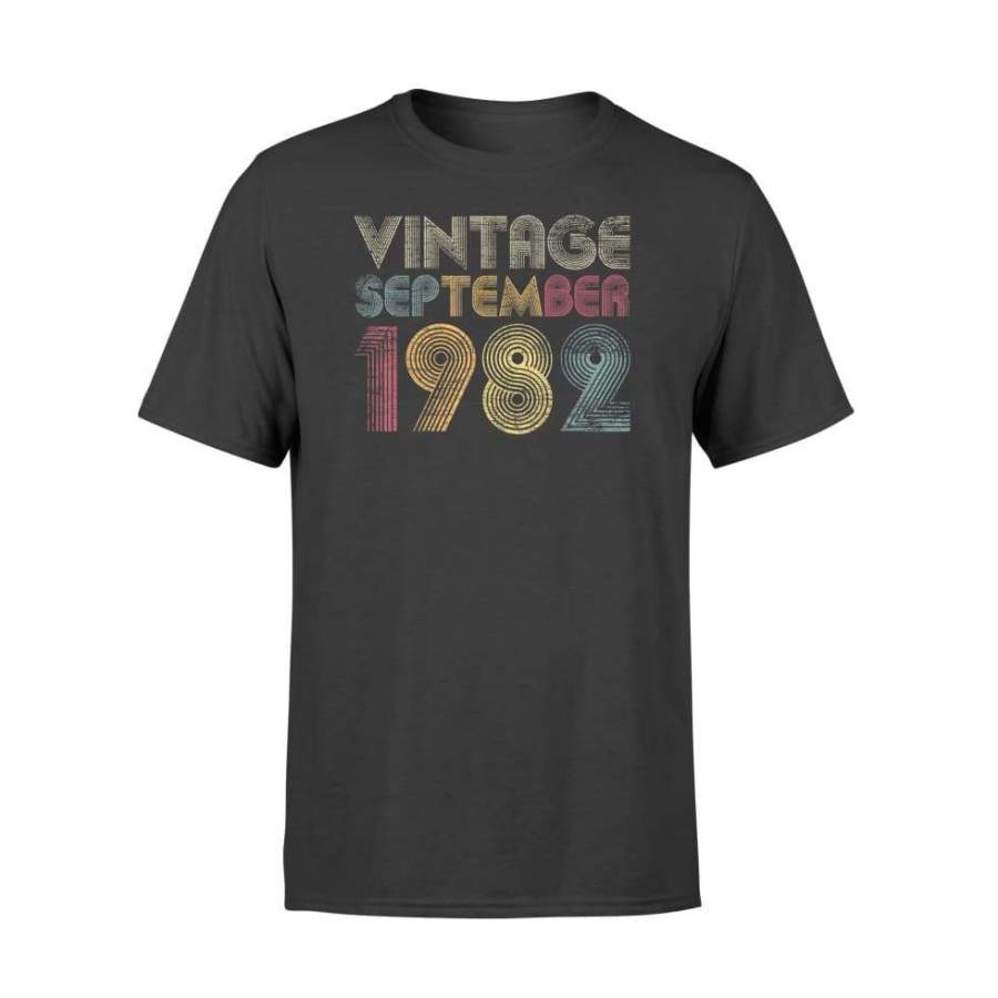 Vintage September 1982 Bday Gifts 37th Birthday – Standard T-shirt