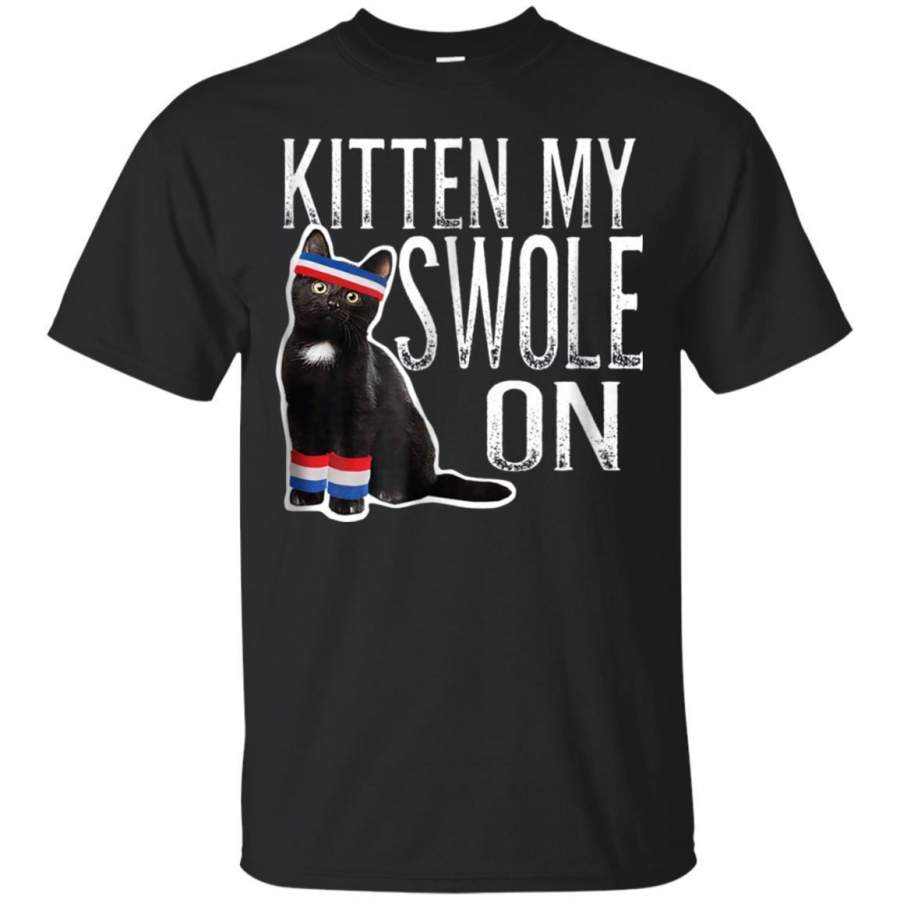 AGR Kitten My Swole On Shirt Workout Fitness Gym Tshirt Jaq T-shirt