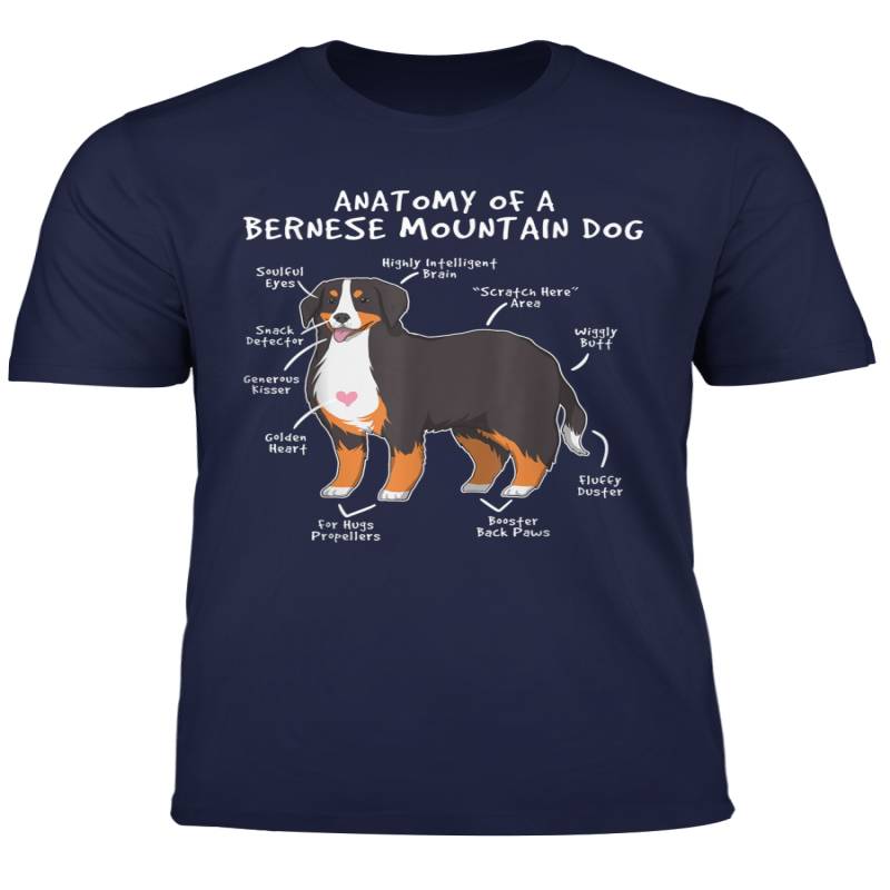 Anatomy Of A Bernese Mountain Dog Funny Puppy Gift T Shirt