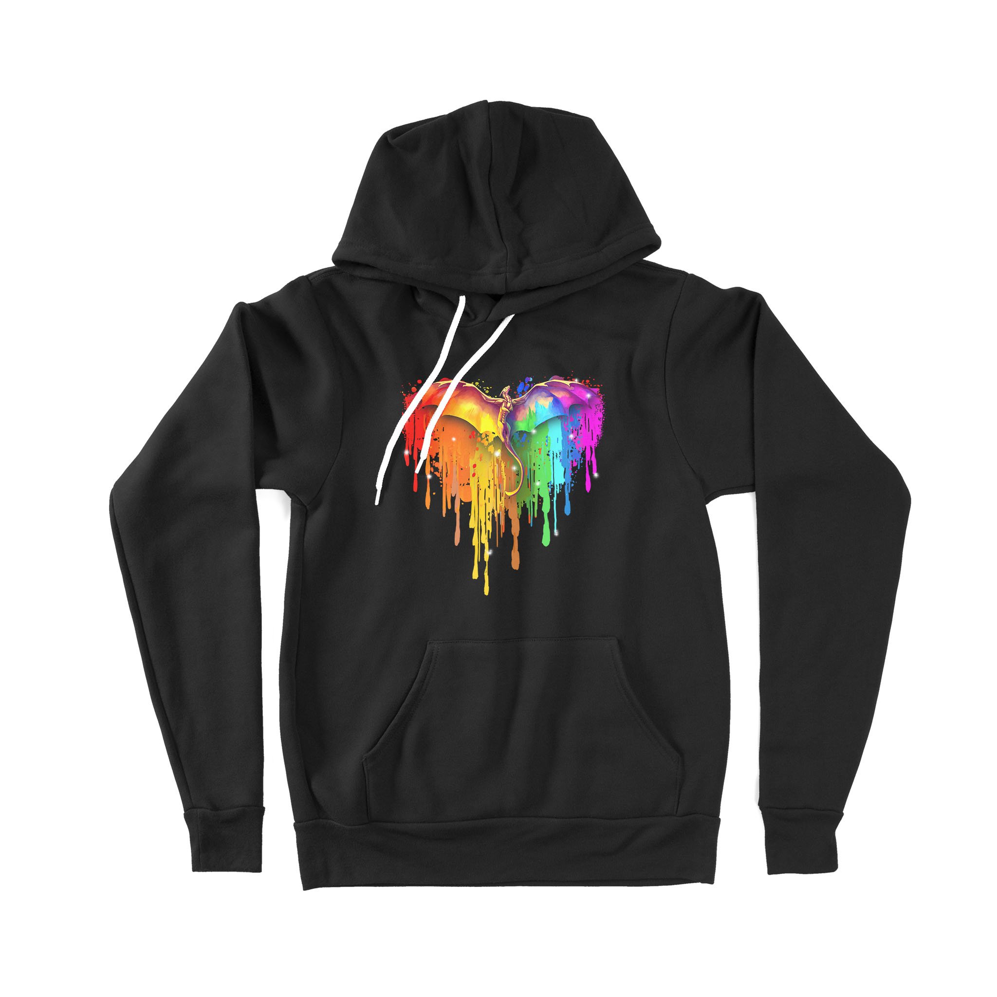 Lgbt Dragon Melting Heart Pride For Lovers – Premium Hoodie