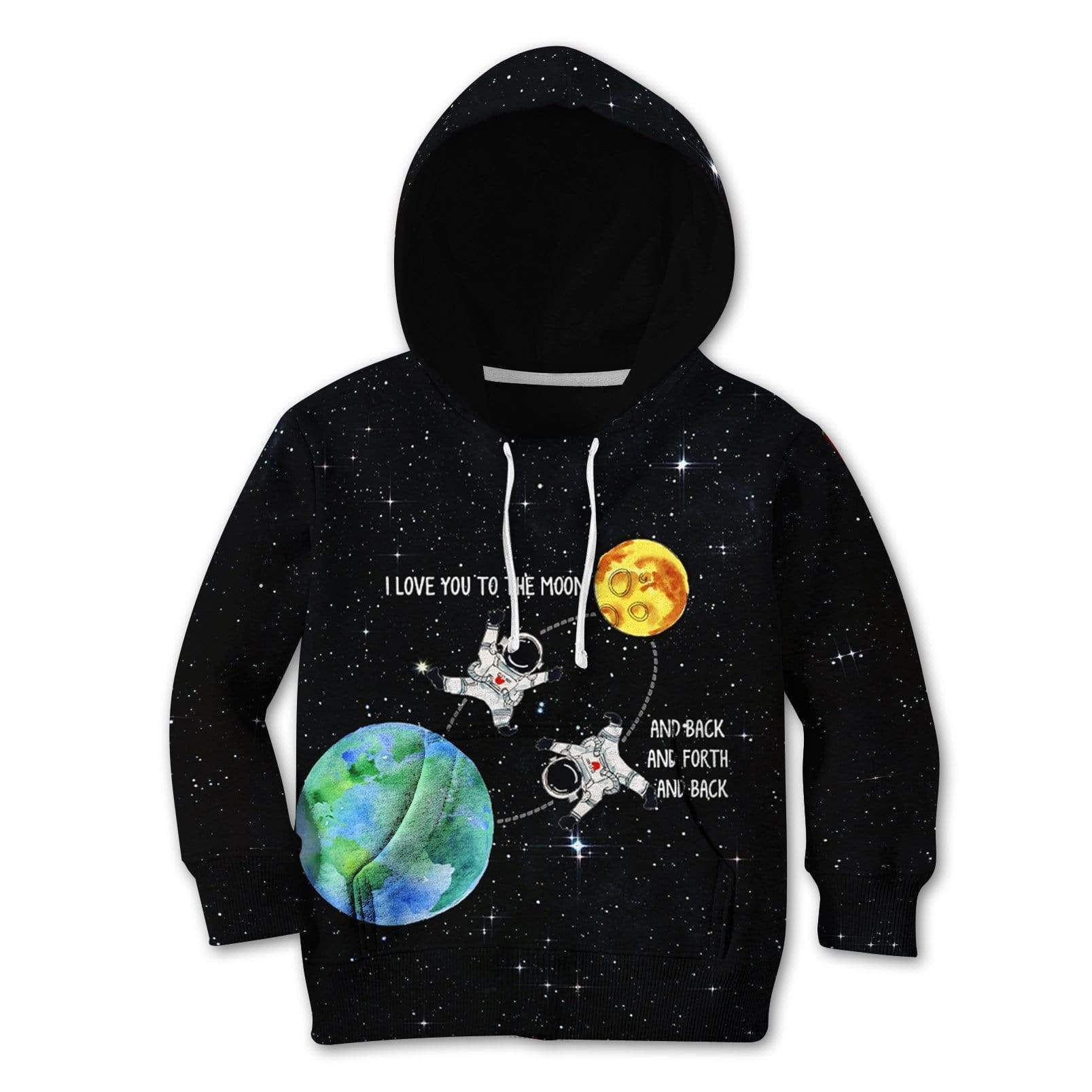 I Love You To The Moon And Back And Forth And Back Custom Hoodies T-Shirt Apparel