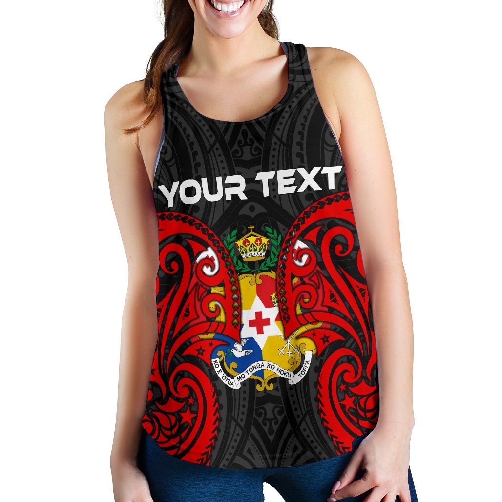 TongaPacific Custom Personalised Women’s Racerback Tank – Tongan Spirit – BN12