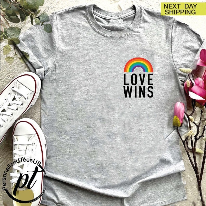 Love Wins Shirt,Rainbow Tee,Pride Gift,LGBTQ Pride Shirts,Pride Month Shirt,LGBTQ Flag Shirt,Equality LGBTQ Gay Lesbian Clothing,Queer Gifts