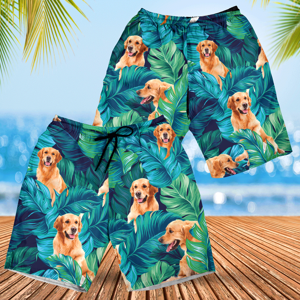 Golden Retriever Dog Lovers Gift Hawaii Shorts Ha83463