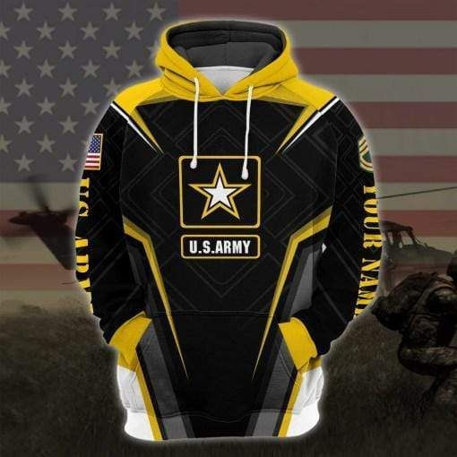US Army Military and Veterans Hoodie 3D V