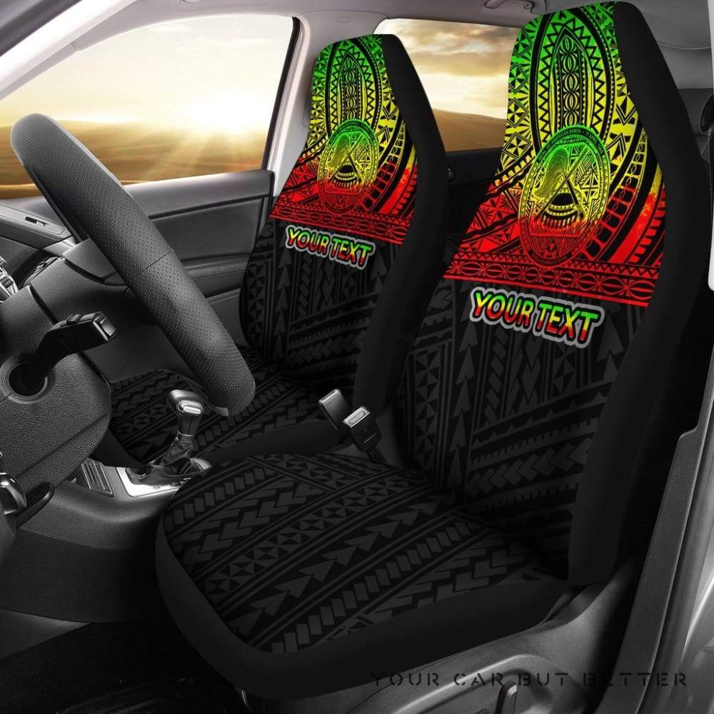 American Samoa Custom Personalised Car Seat Covers – Polynesian Reggae – Bn01 110325