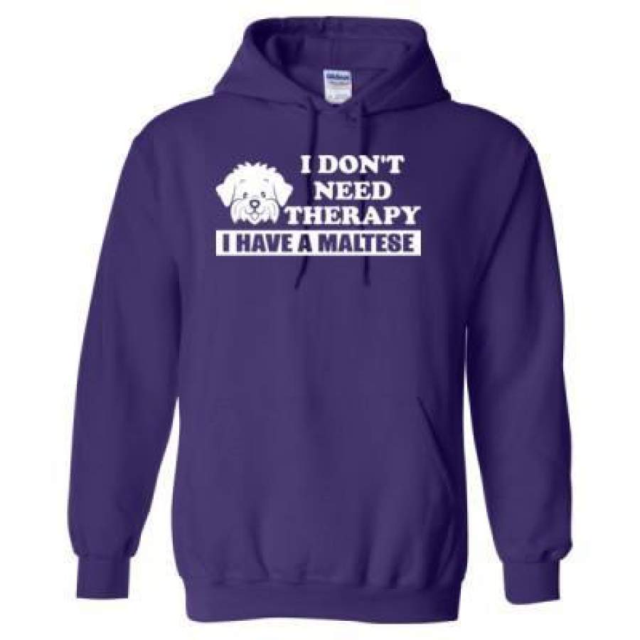 AGR I Do Not Need Therapy I Have A Maltese Dog – Heavy Blend™ Hooded Sweatshirt