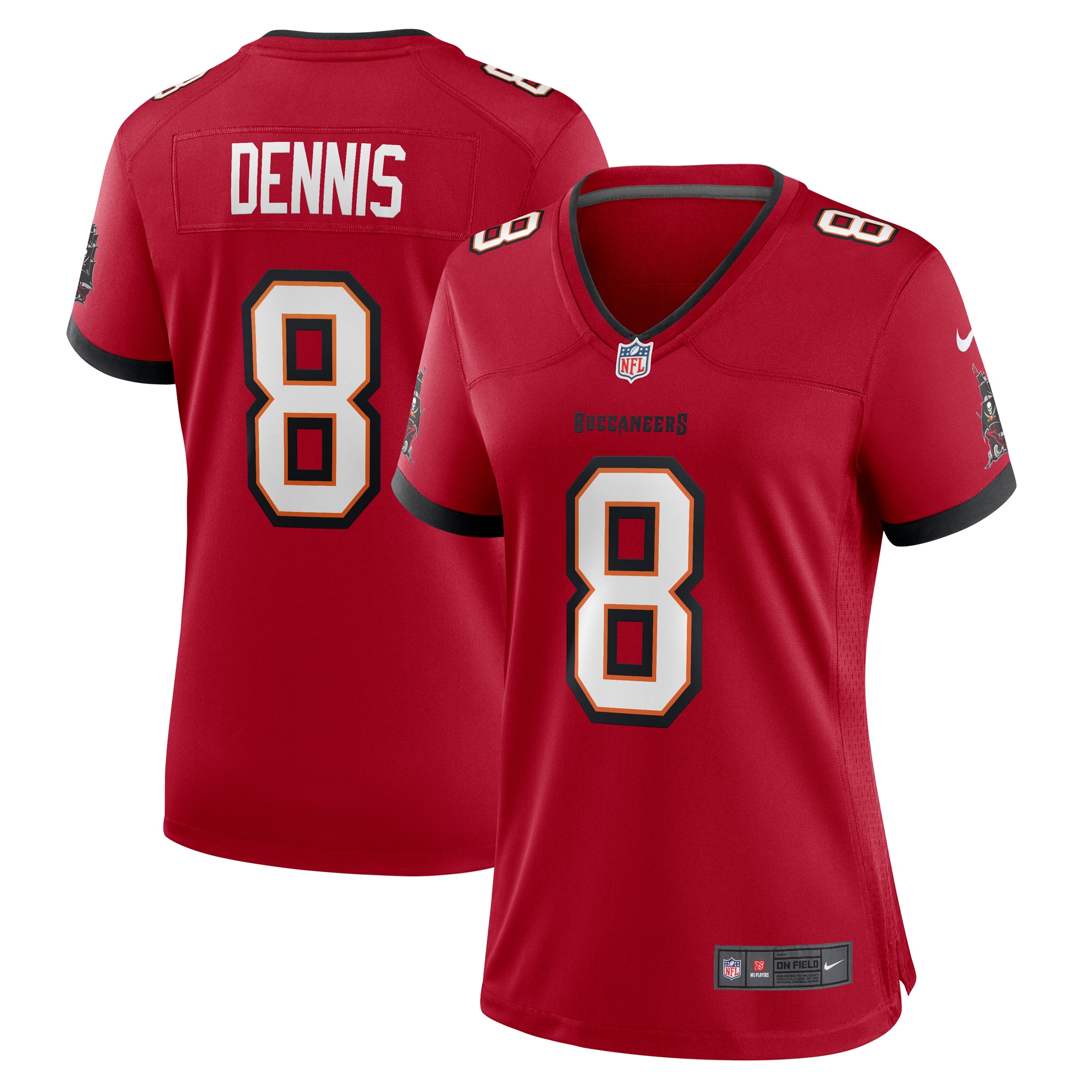 Women’s Tampa Bay Buccaneers SirVocea Dennis Red Game Jersey