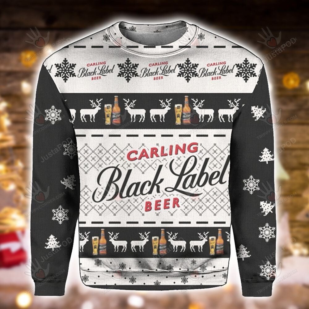 Carling Black Label Christmas  Ugly Sweater Christmas Gift