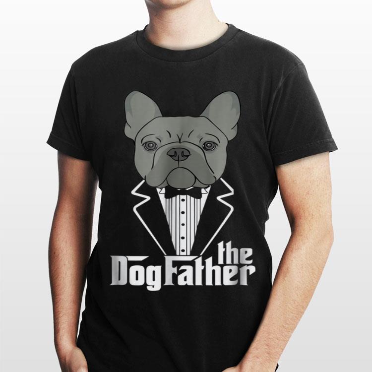 The Dog Father Bulldog Gift Dog Lovers Cotton T-Shirt