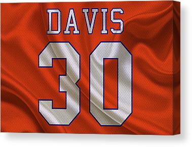 1 Denver Broncos Terrell Davis Joe Hamilton Canvas Print