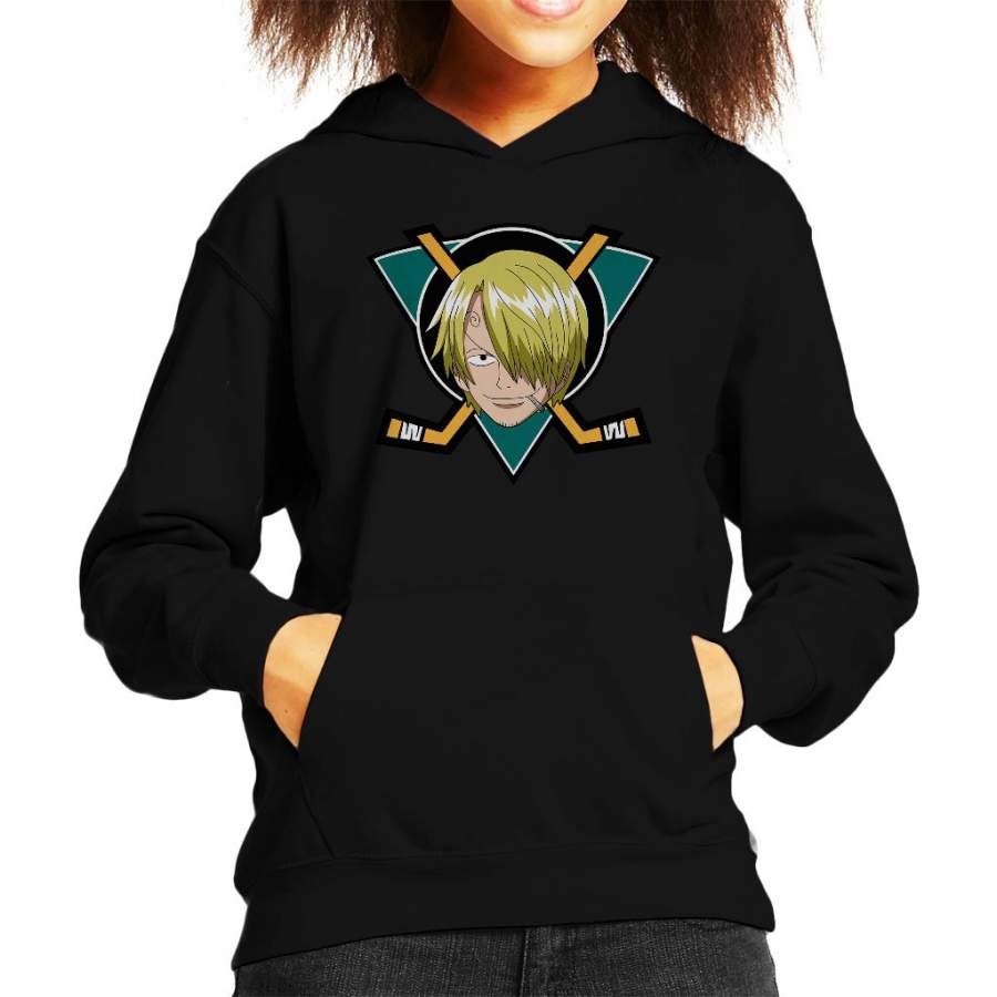 Vinsmoke Sanji Mighty Ducks One Piece Kid’s Hooded Sweatshirt