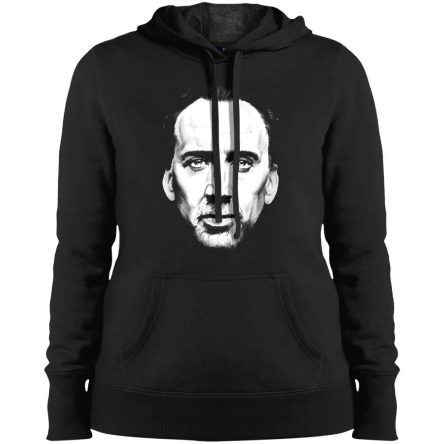 Nicolas Cage Face Ladies Pullover Hoodie