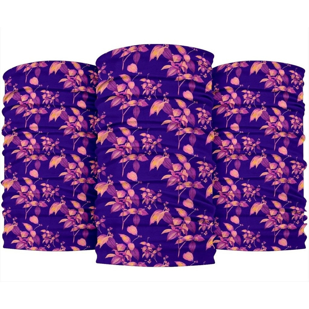 Purple Tropical Hawaii Pattern Print Bandanas Ha101402