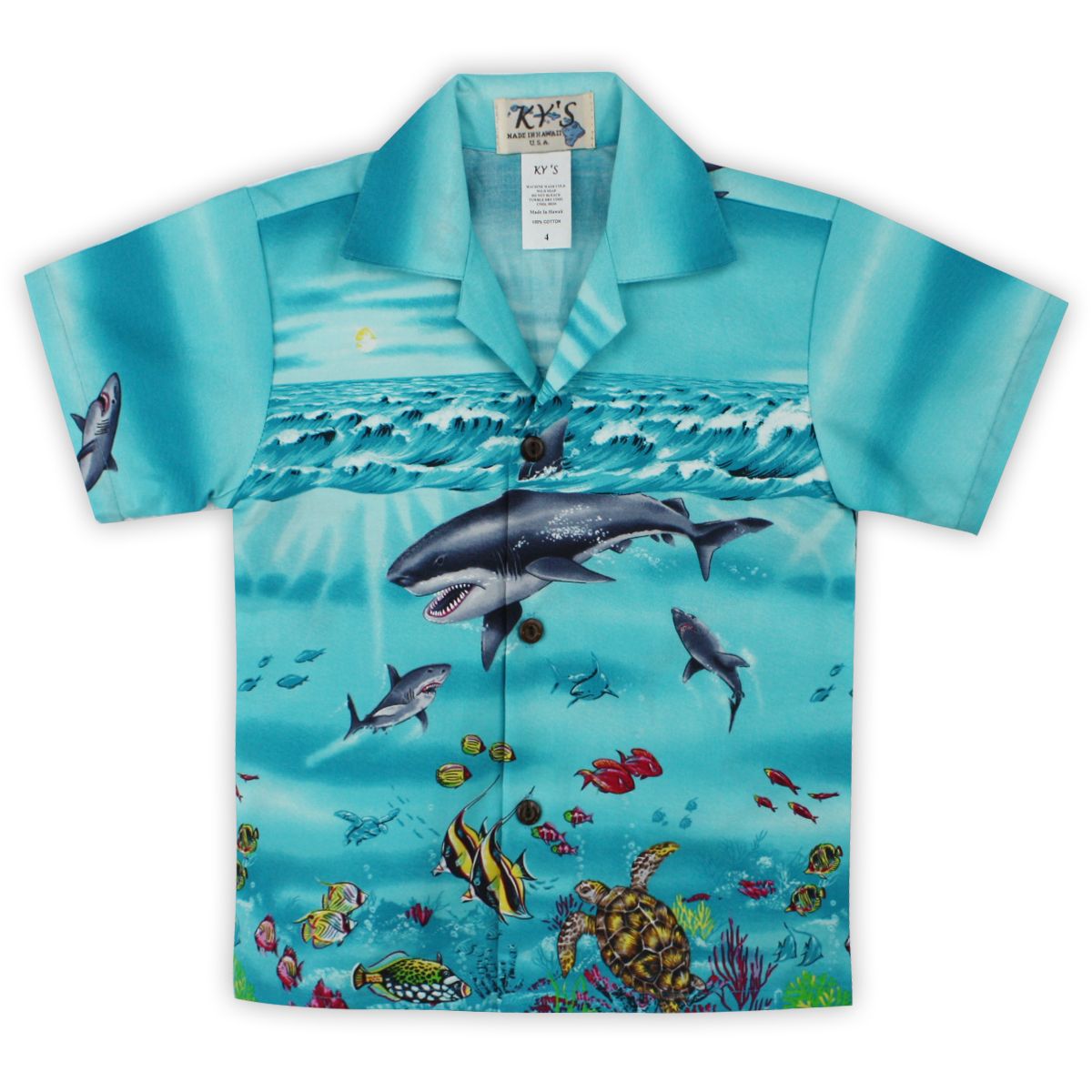 Sharky Blue Nice Design Hawaii Shirt Ha23648