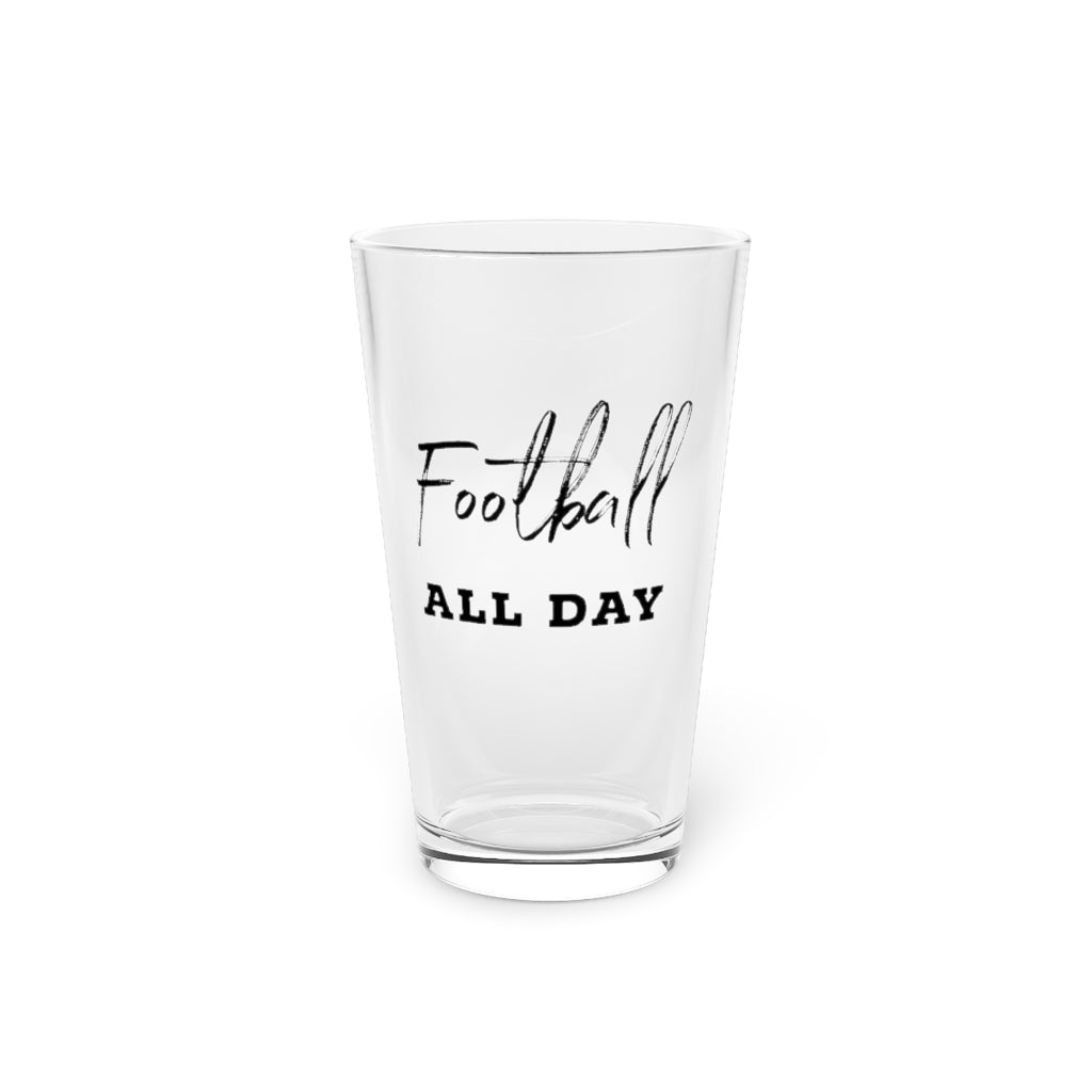 Beer Glass Pint 16Oz Football All Day Auburn Shirt