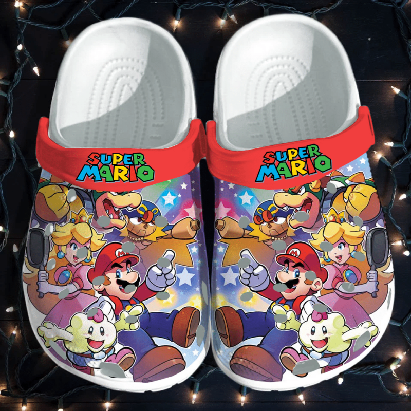 Waybackapparel Of Super Mario Bros 3D Crocband Clog