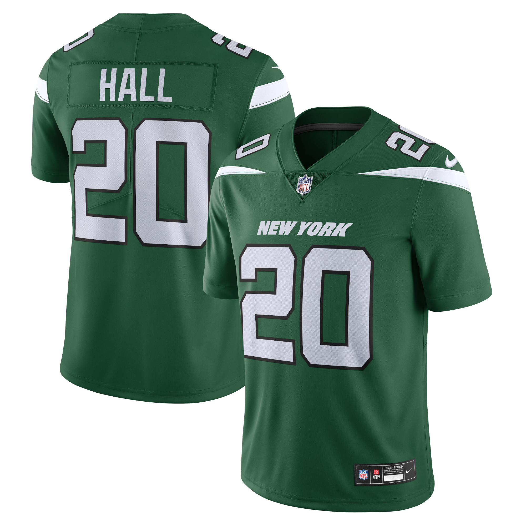 Breece Hall New York Jets Vapor Untouchable Limited Jersey – Gotham Green