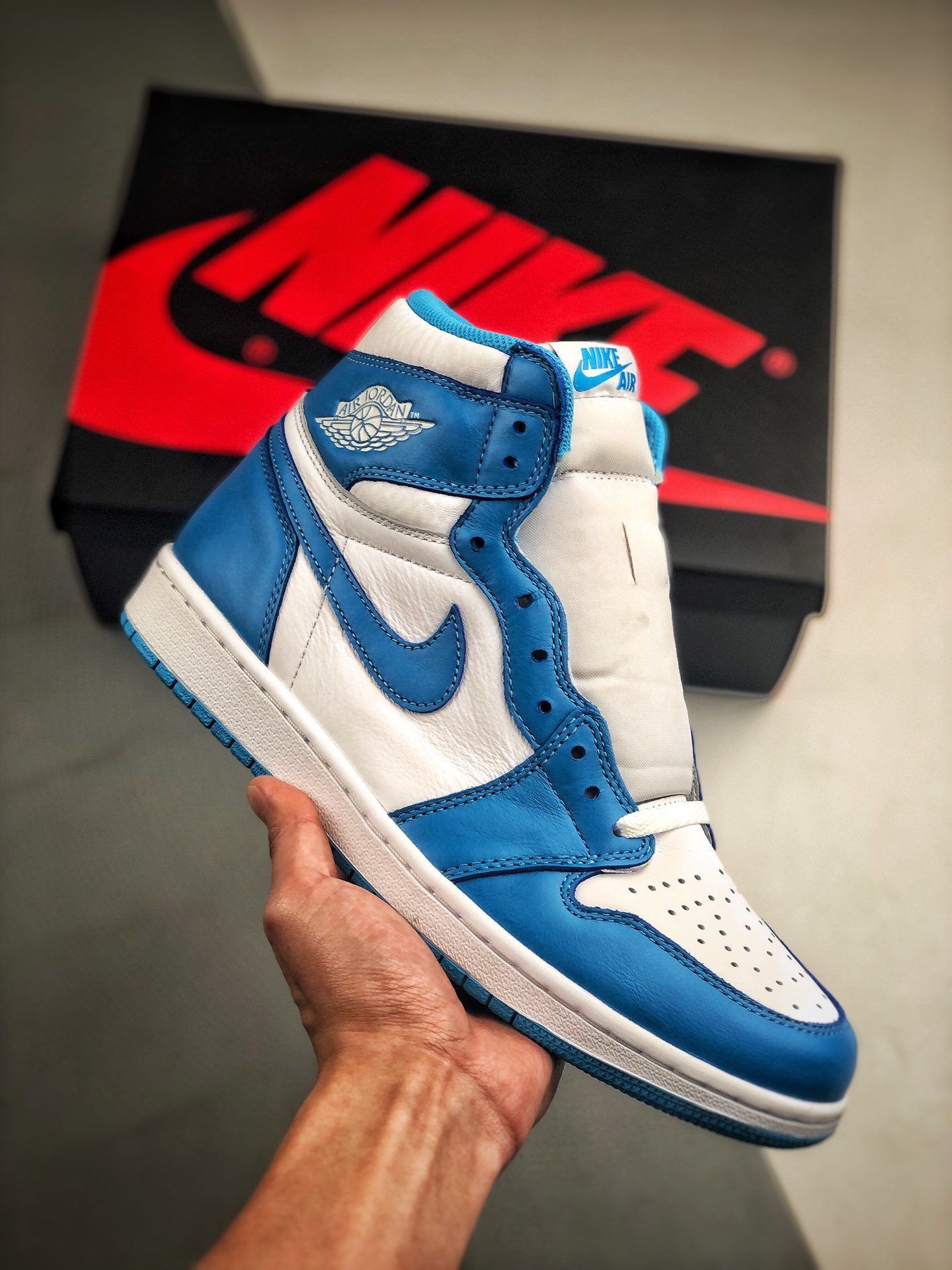 JD 1 Retro High OG UNC Dark Powder BlueWhite 5341501