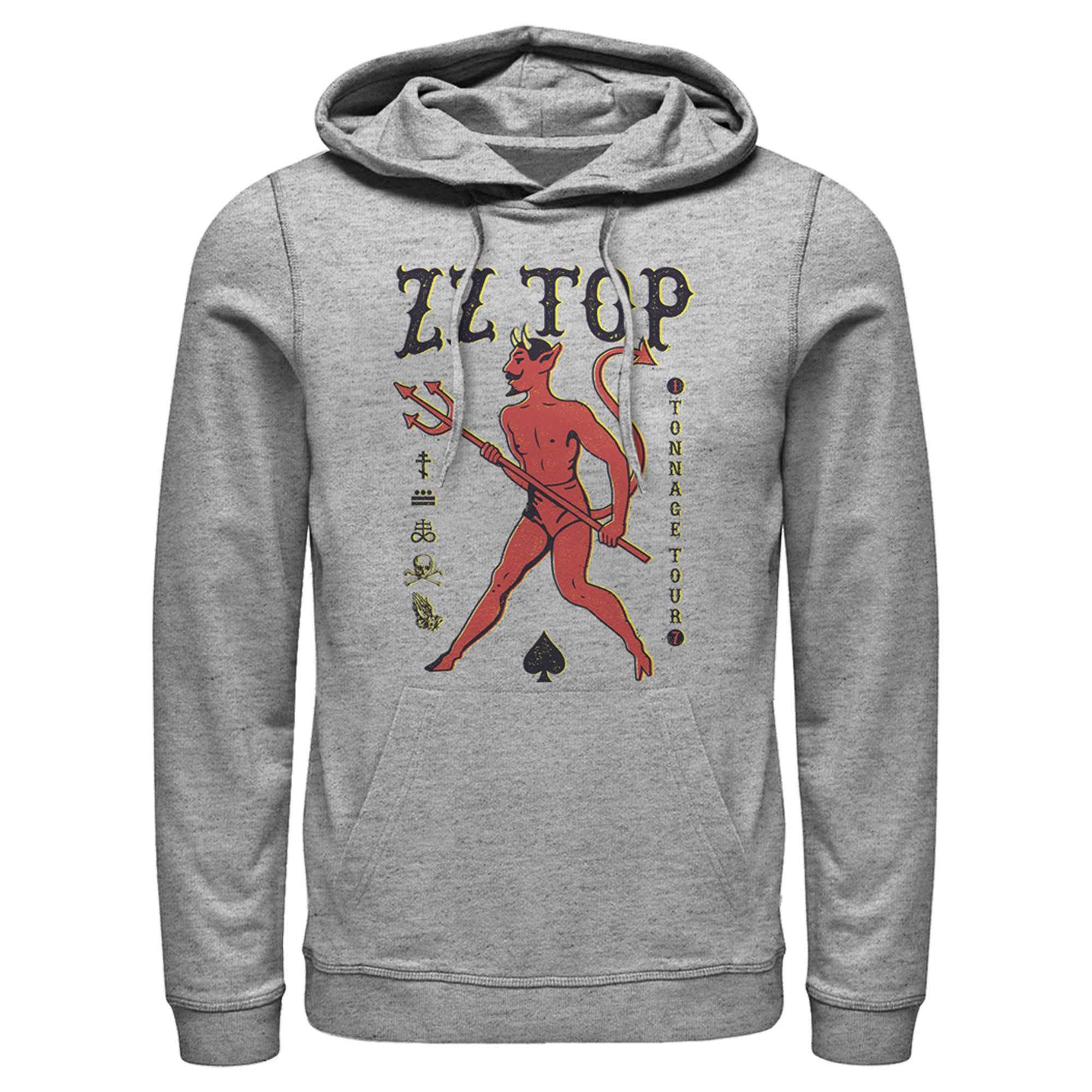 Zz Top Men’S Devil Spades  Pull Over Hoodie