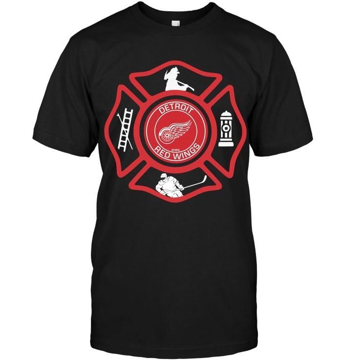 Detroit Red Wings Firefighter Shirt T Shirt Hoodie,  Hoodie Sweater