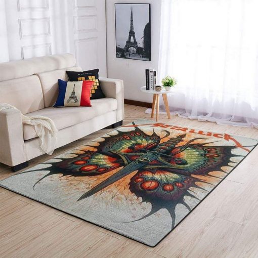 Dolphin Wave Pattern Print Area Rug Living Room Rug Home Decor