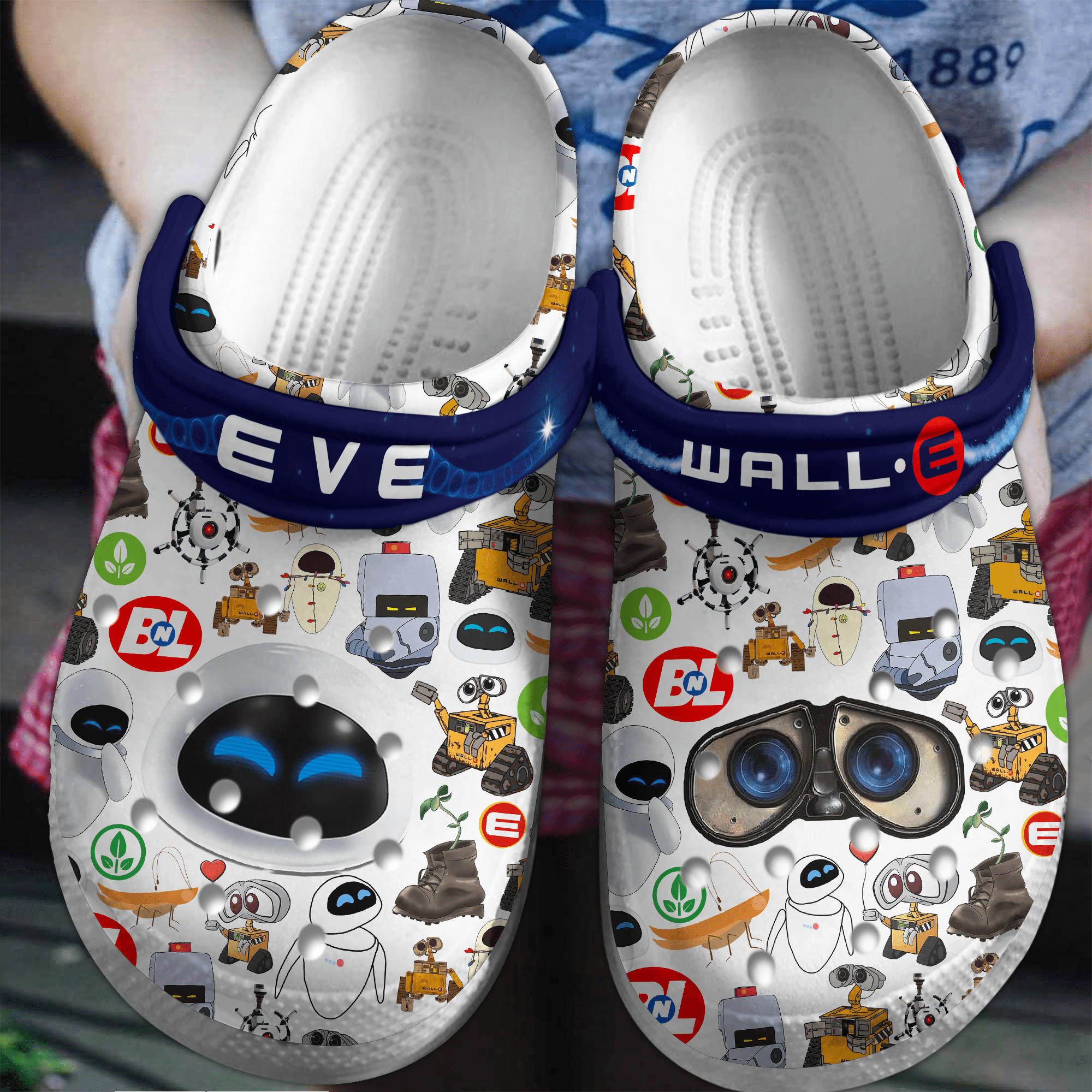 EVE Wall Movie Crocs Crocband Clogs Shoes Comfortable For Men Women and Kids