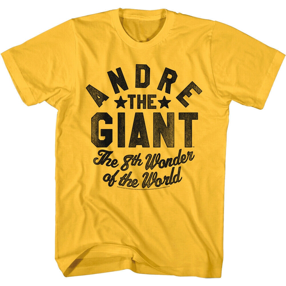 Andre The Giant Men’s T Shirt | The 8th Wonder of the World Tee | Famous Wrestling Merch | Legend Wrestler Top | WrestleMania Champion Shirt