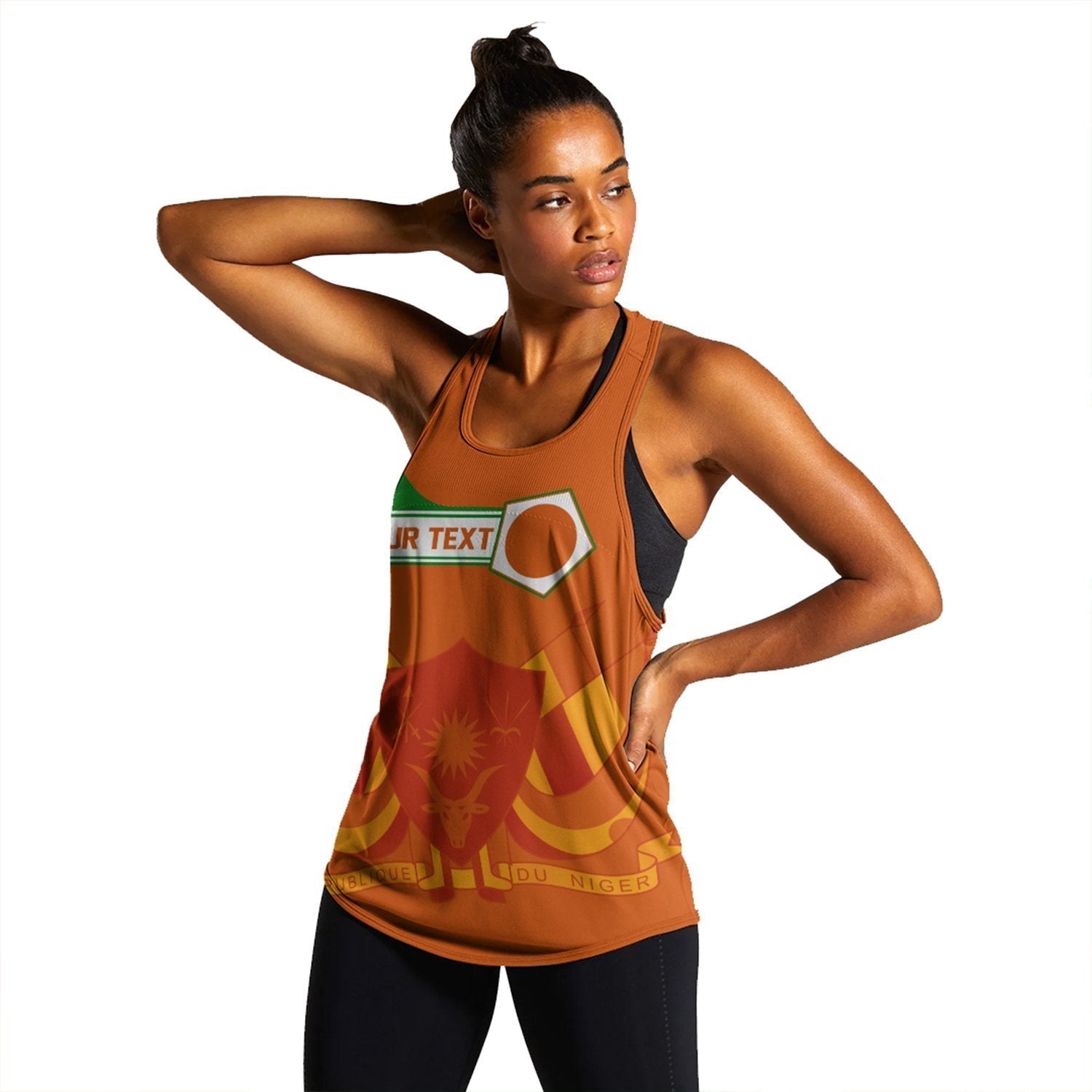 (Custom) African Tank Top – Niger Women’S Racerback Tank Pentagon Style