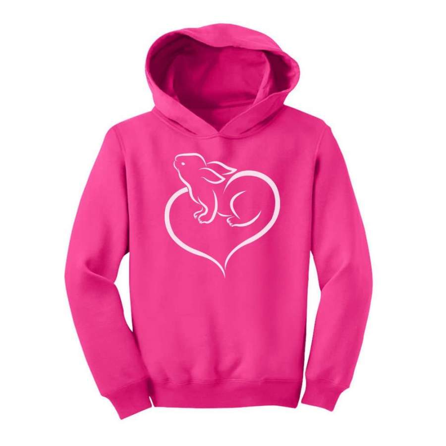 Love Heart Bunny Toddler Hoodie