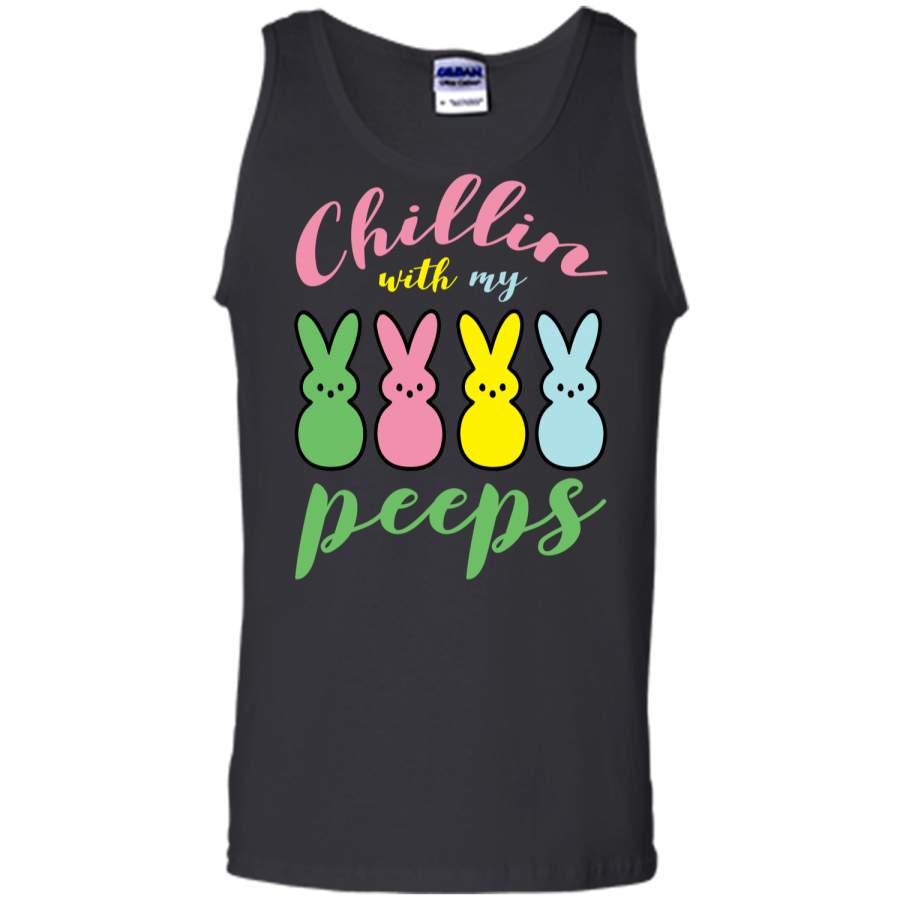 Chillin With My Peeps Easter Bunny Funny T-Shirt for Kids1 Tank Top