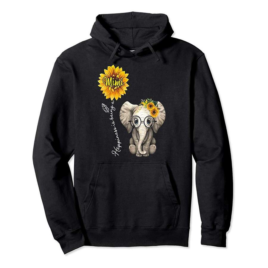 Happiness is being a Mimi   Cute Elephant t shirt Hoodie Premium Tee