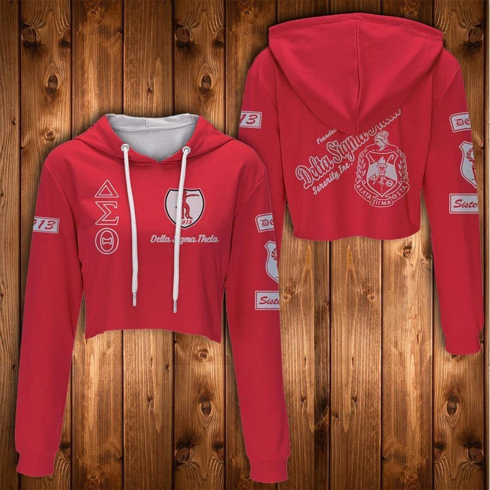 Sorority Hoodie – Sisterhood Delta Sigma Theta Crop Hoodie