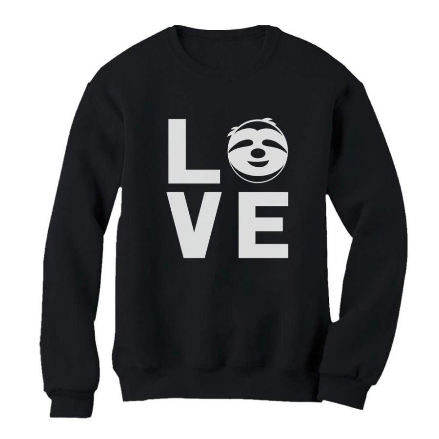 Animal Lovers – I Love Sloths – Lazy Sloth Cute Face Sweatshirt