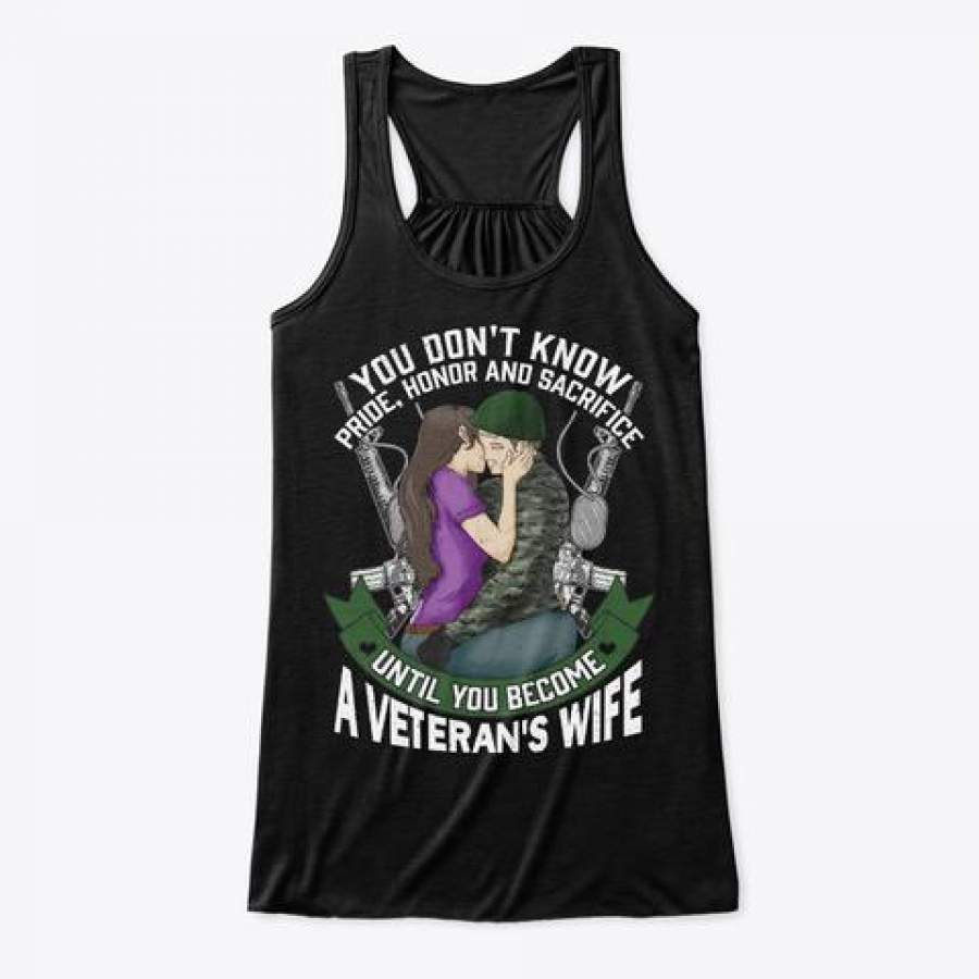 You Don’t Know A Veteran’s Wife Limited Classic T-Shirt Ladies Flowy Tank