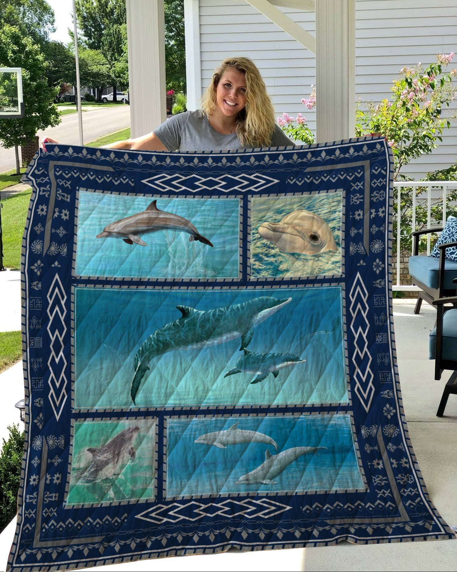 Lalasea 02 Dolphin 3D Customized Quilt Blanket Esr1440