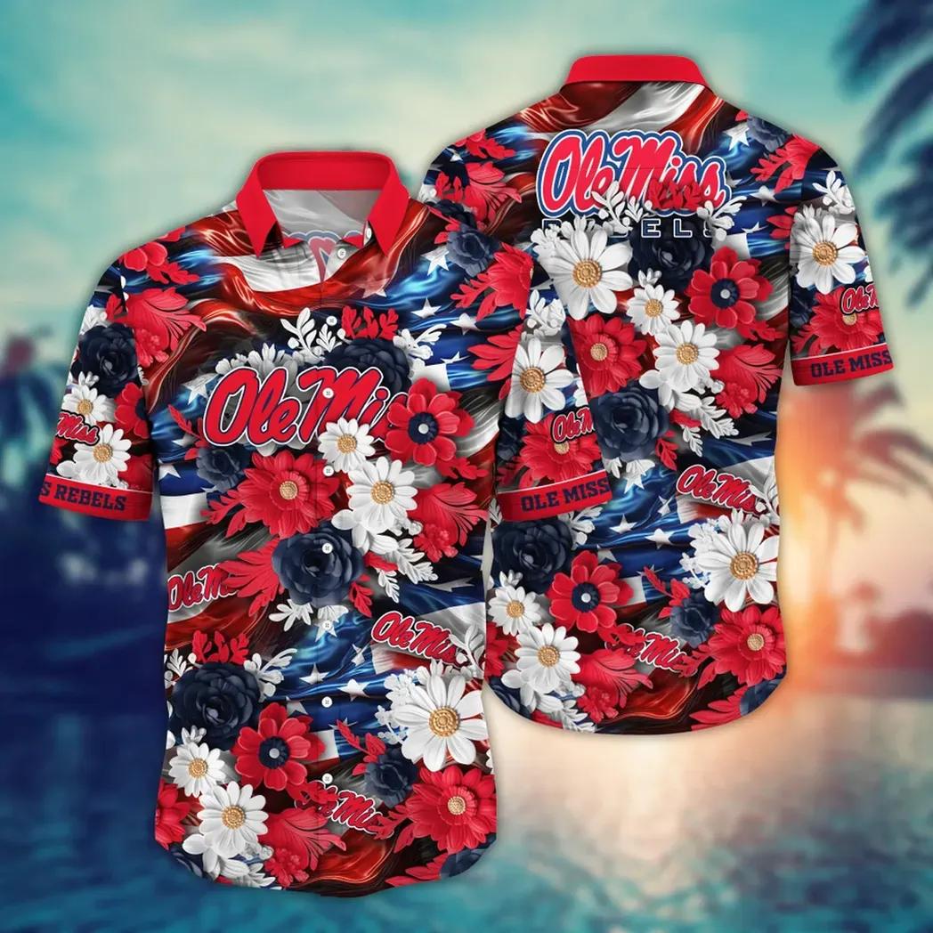 Ole Miss Rebels Ncaa Aloha Hawaiian Shirt 1, Ncaa Hawaiian Shirt