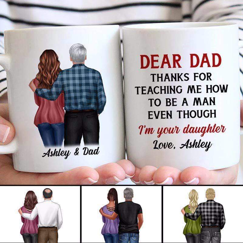 Father‘S Day Dear Dad From Daughter Personalized Mug