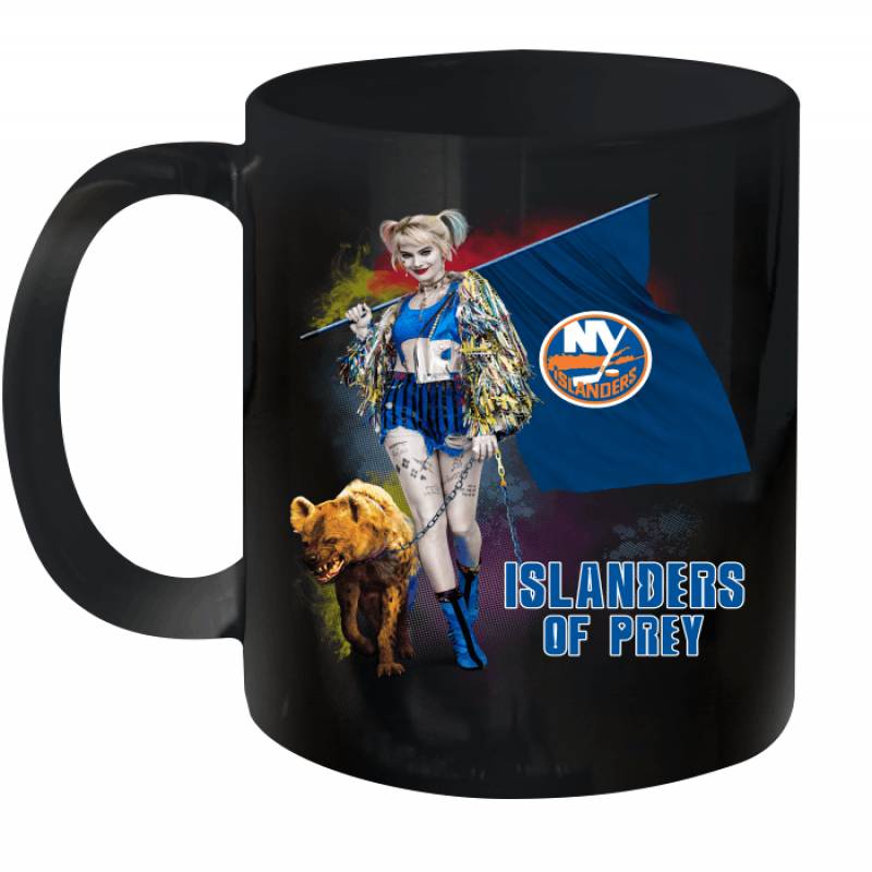 Harley Quinn flag New York Islanders Of Prey Ceramic Mug 11oz