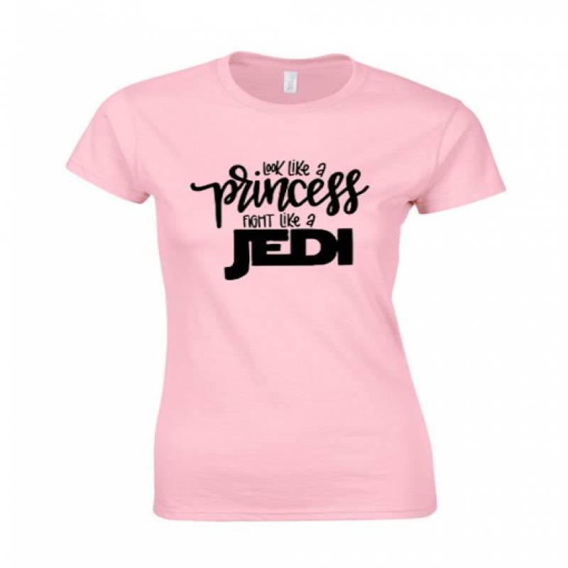 Look like a Princess Fight Like a Jedi T Shirt