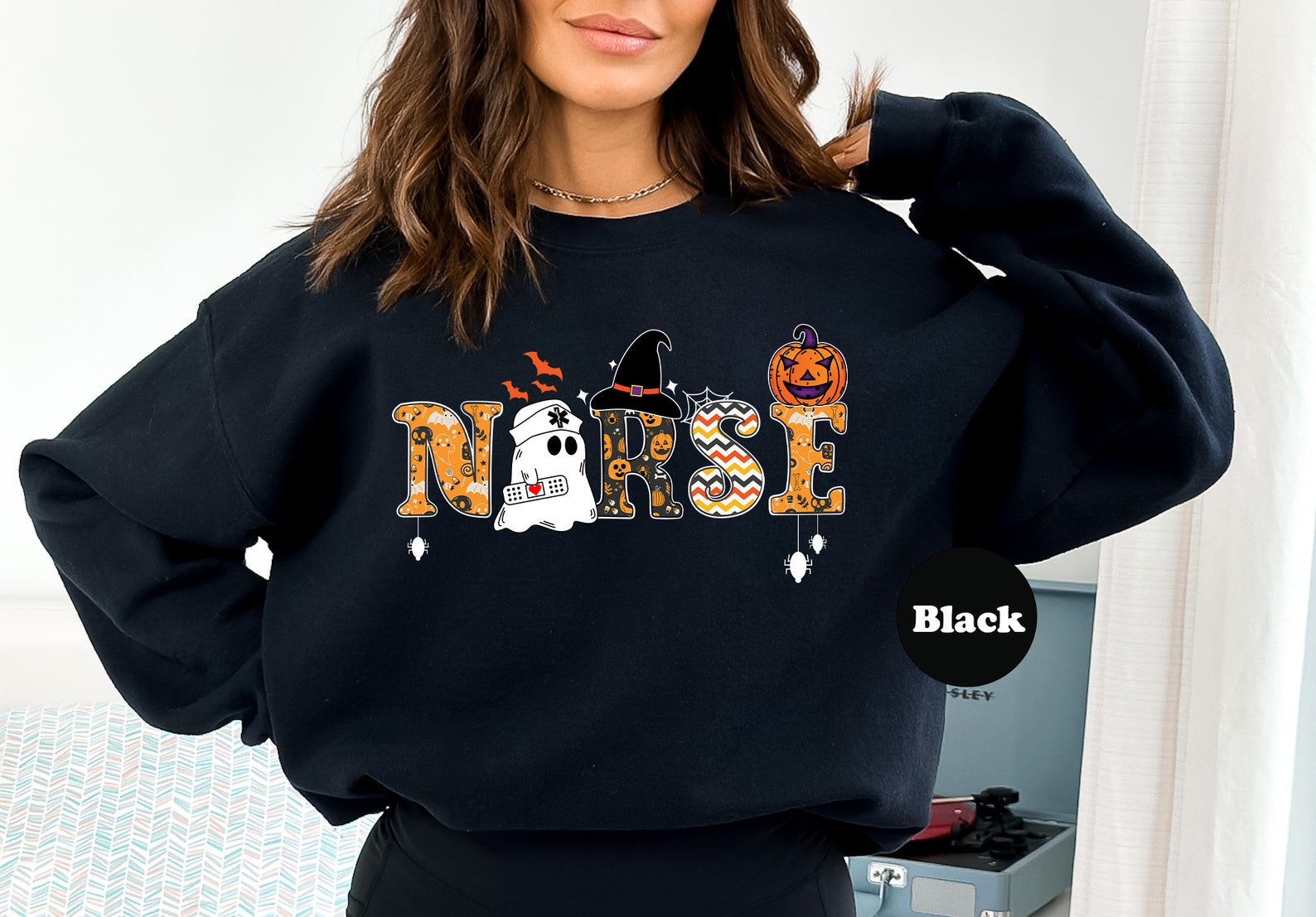 Halloween Nurse Sweatshirt, Spooky Nurse Sweatshirt, School Nurse Sweatshirt, Nurse Life Sweatshirt