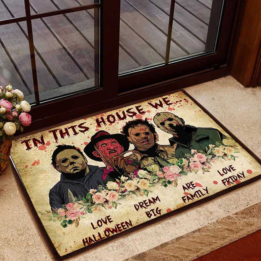 In This House We Halloween 02 All Over Printing Doormat Pre2367