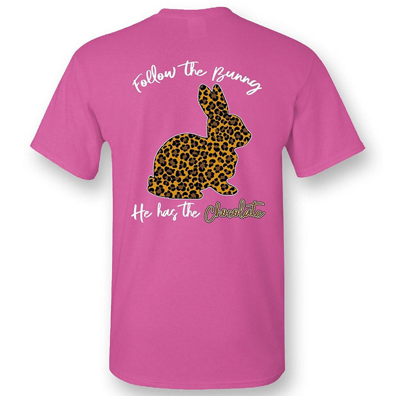 Sassy Frass Leopard Bunny Easter Chocolate T-Shirt