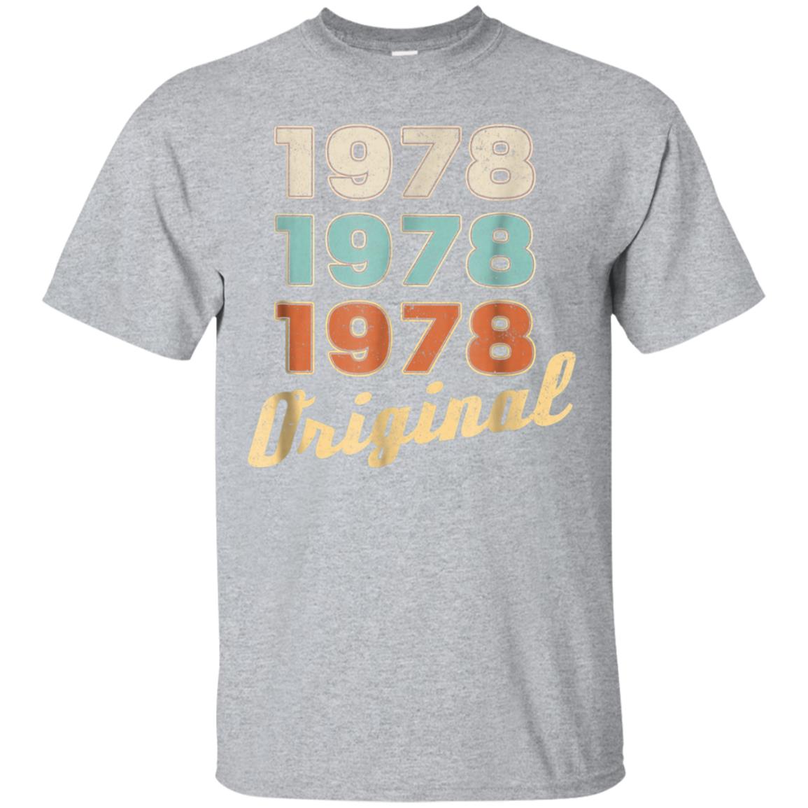 40th Birthday Gift Original Vintage 1978 T-Shirt Men Women