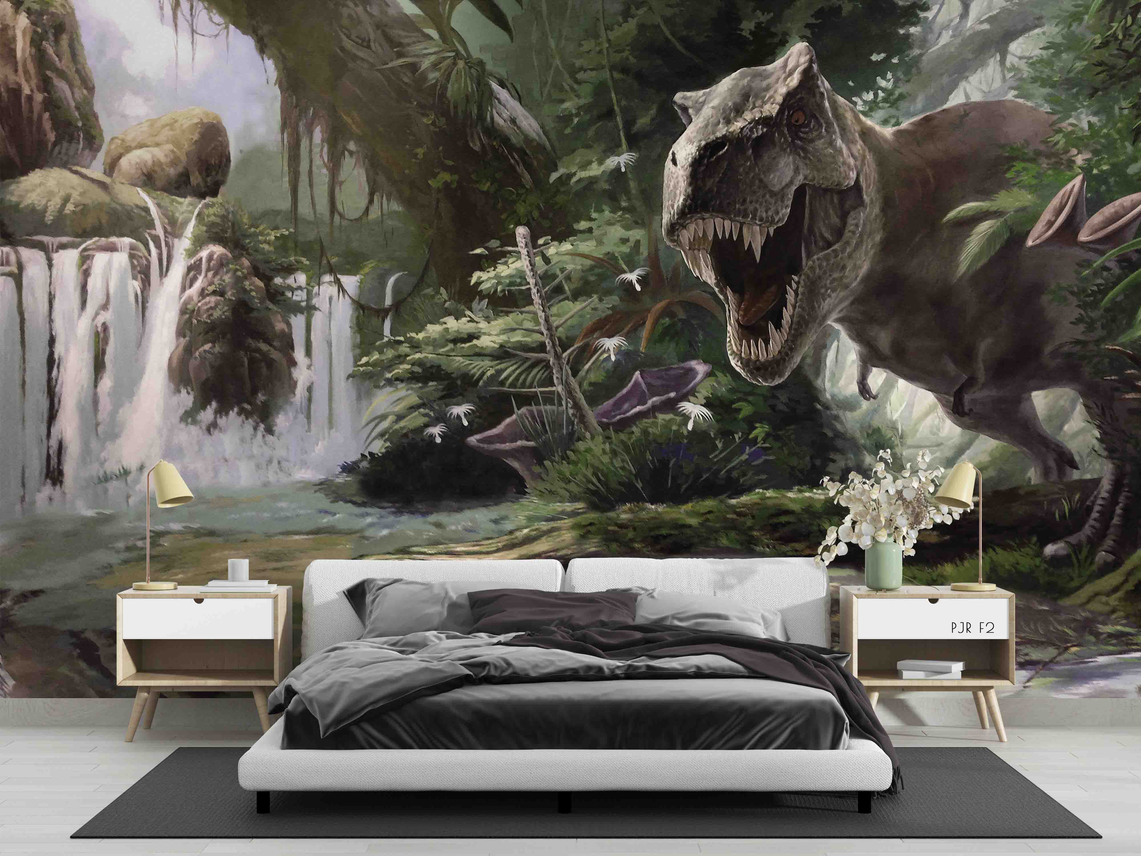 3D Animal Dinosaurs World Wall Mural Wallpaper Wj 2139