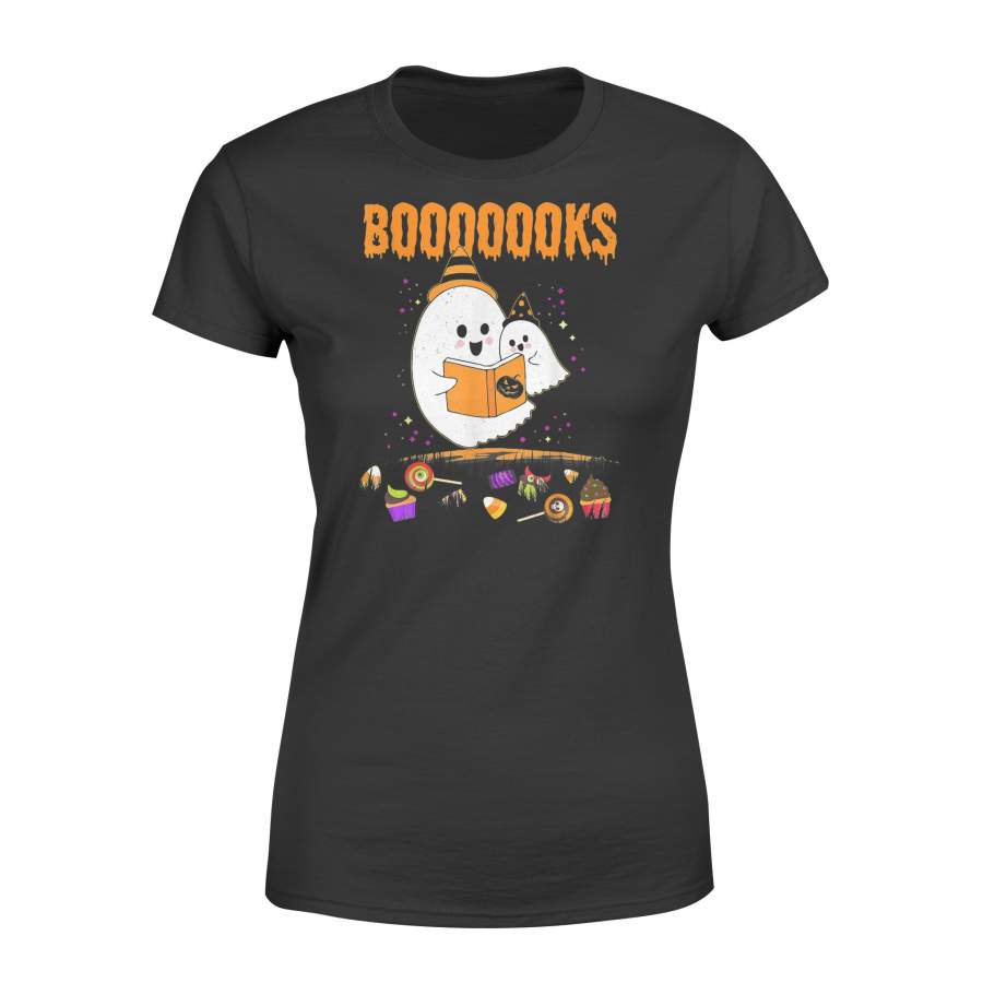 Booooooks Boo Read Books Halloween Costume Gift – Premium Women’s T-shirt