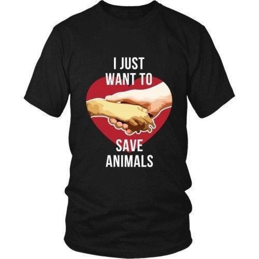 Vet T Shirt – I just want to save Animals