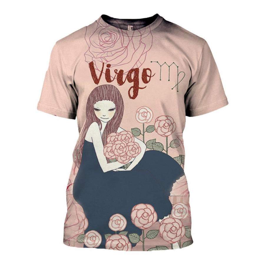 3D ALL OVER PRINTED VIRGO ZODIAC T SHIRT HOODIE NTH150827