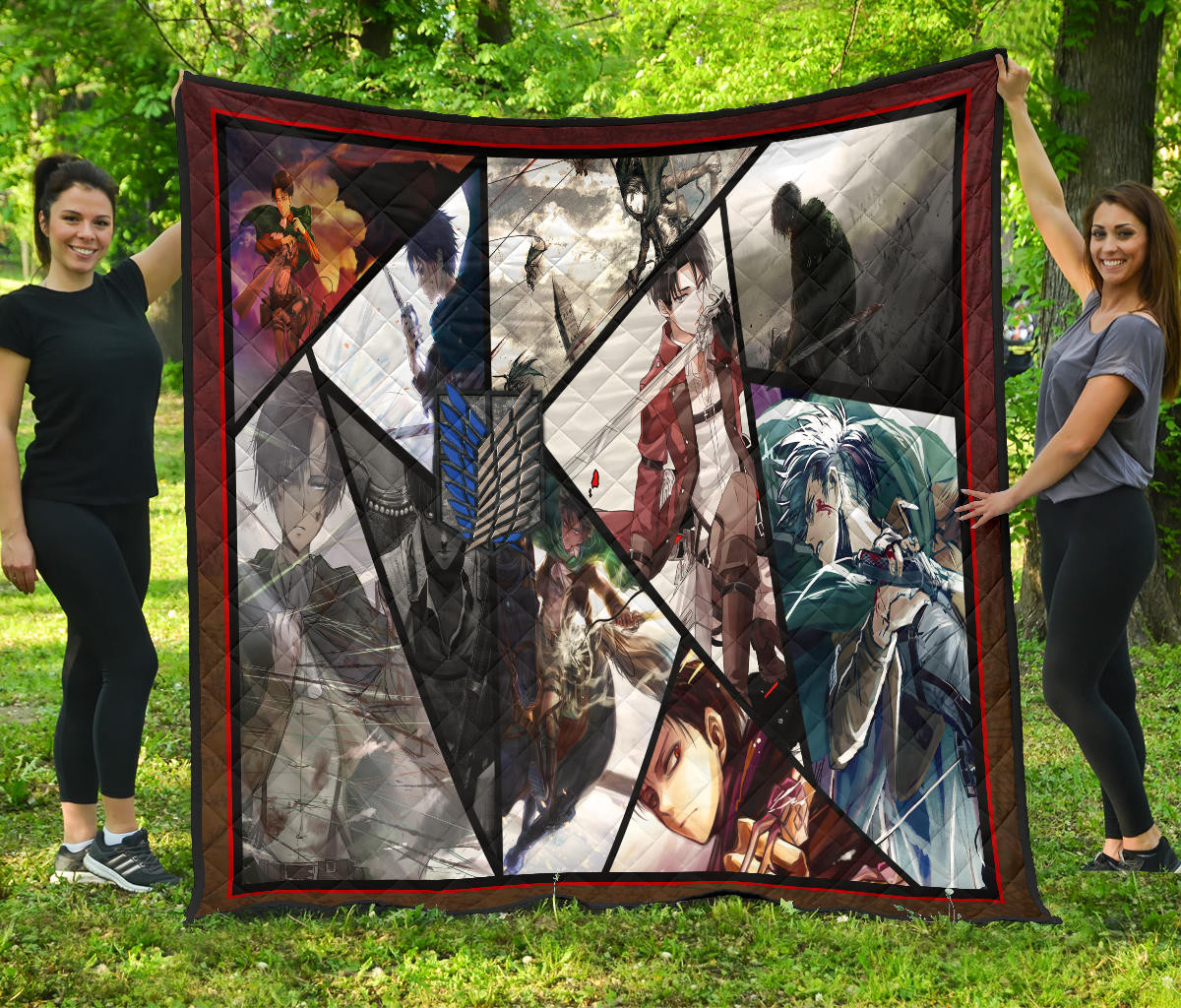 Levi Ackerman Attack On Titan Premium Quilt Blanket Anime Home Decor Custom For Fans Nt052702